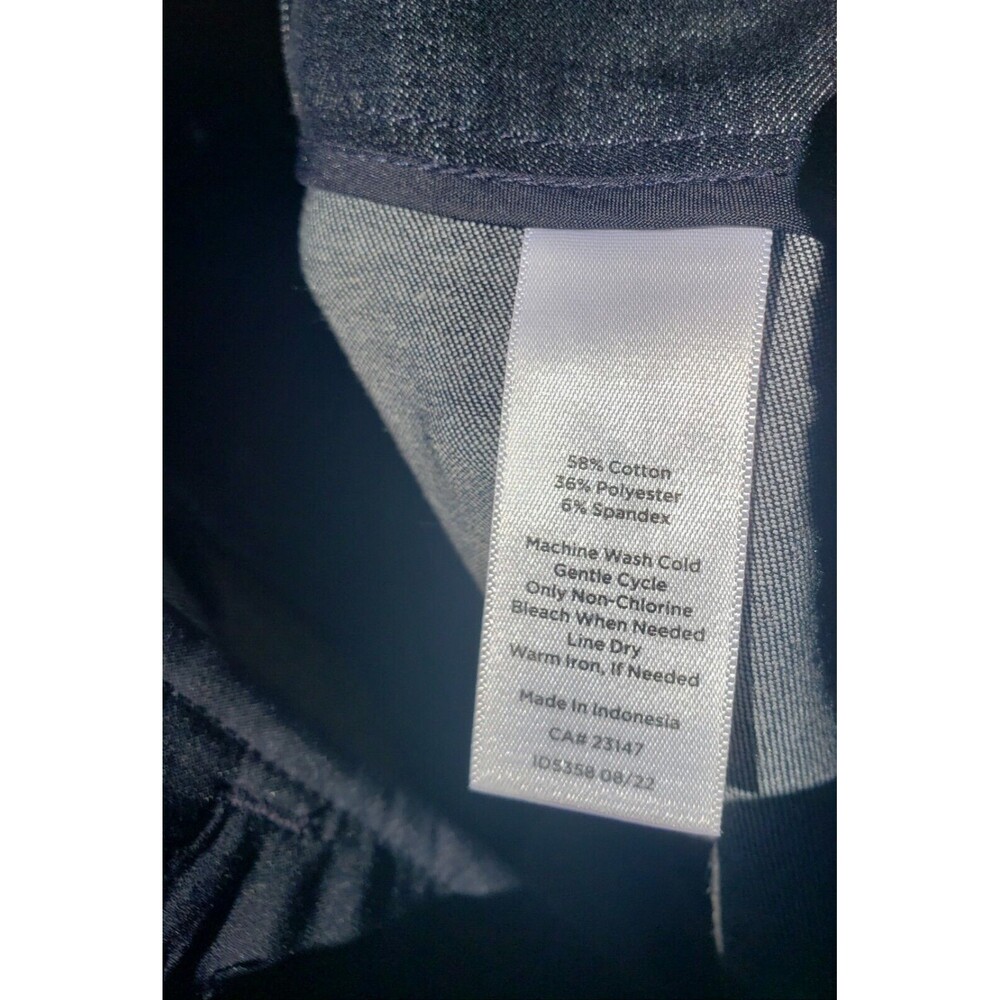 Talbots Women’s Size 2 Chatham Navy Blue Ankle Side Zip Pants EUC - Picture 8 of 13